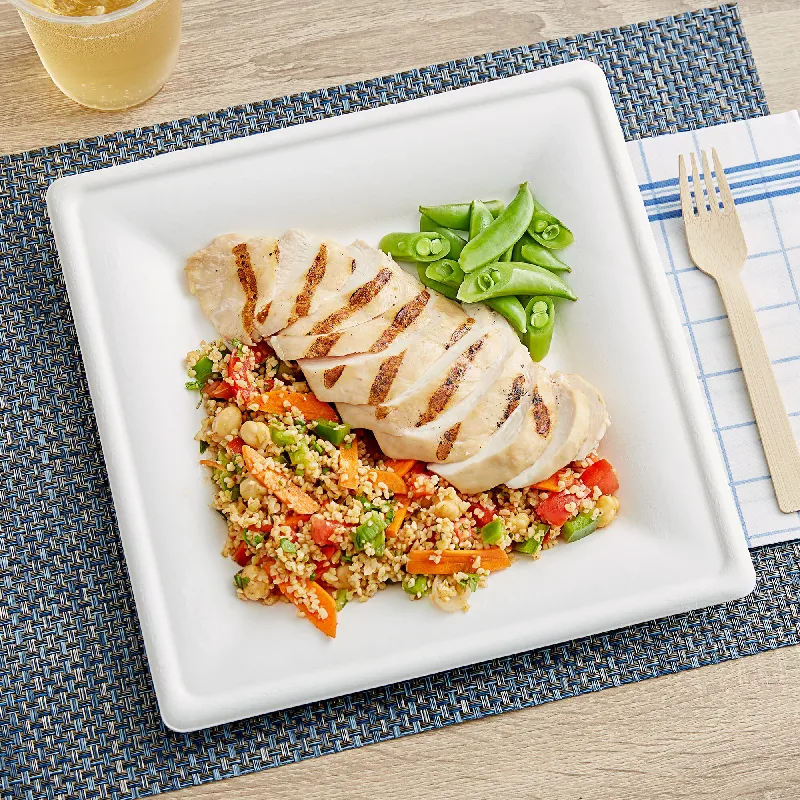 товар Тарелка квадратная из целлюлозы, 203*203 мм, белая TL203